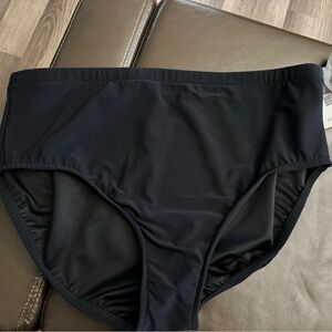 Magic Suit By Miracle Suit Black Swim bikini Bottoms SZ 16 New With Tags